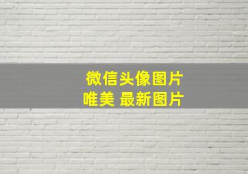 微信头像图片唯美 最新图片